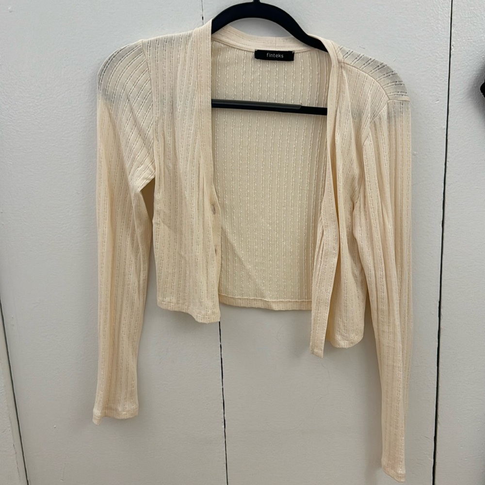 Cream cardigan. Worn once.